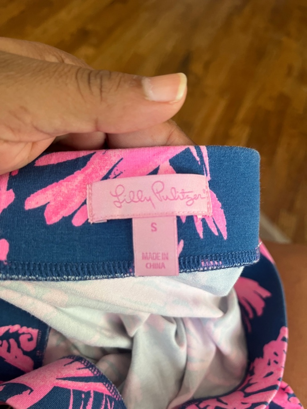 Lilly Pulitzer Kemi Midi Indigo Night Caw Skirt in Blue & Pink Size S - Picture 4 of 4